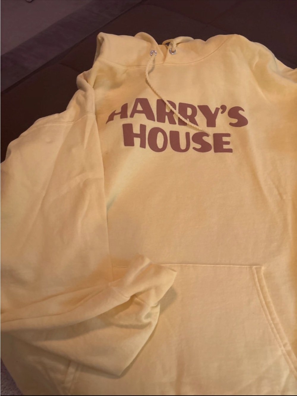 Hanes Yellow "Harry's House" Kids Hoodie